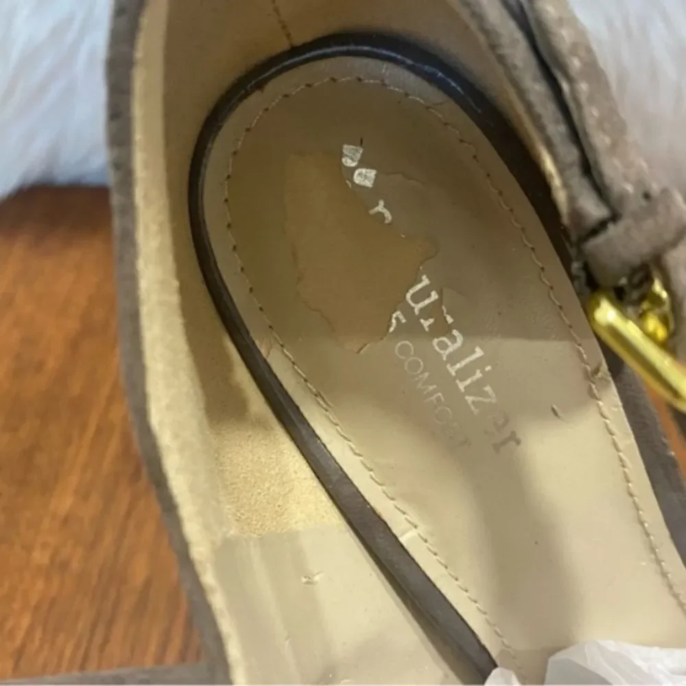 Naturalizer Neutral Gray Leather Pumps Booties